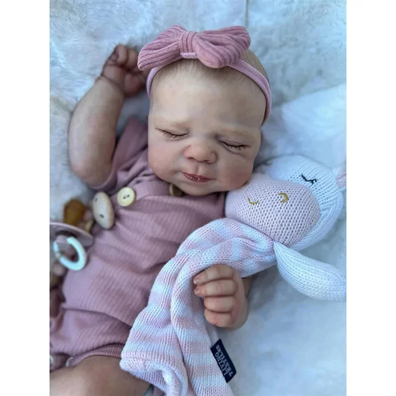 18inch Reborn Baby Doll Pascale Lifelike Newborn Baby Multilayers Painting 3D Skin with Visible Veins Muñecas Reborn Baby Dolls