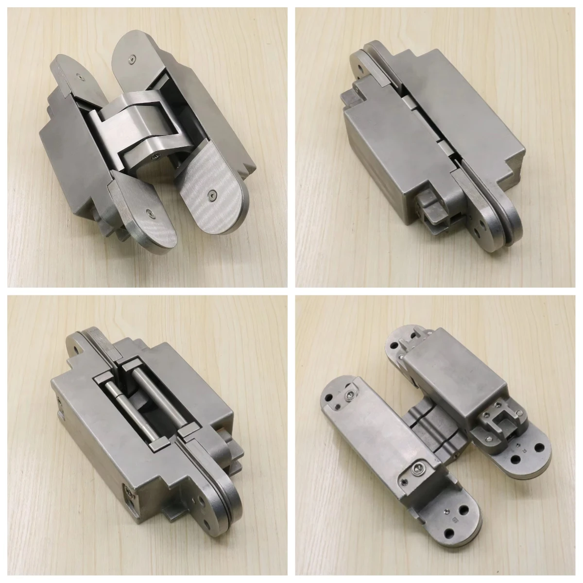 Modern Design Stainless Steel Heavy-Duty Adjustable Hidden Door Hinges Made in Deutschland
