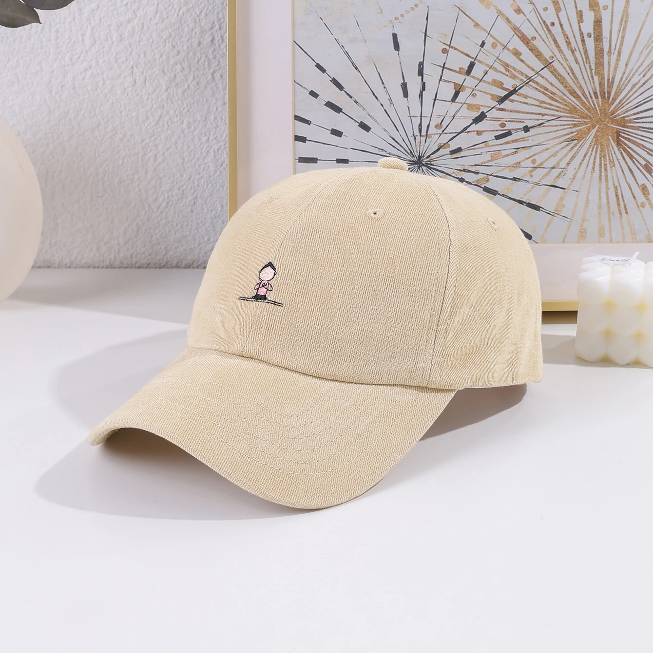 Stylish Simple Style Embroidered Yoga Girls Baseball Cap Suitable for Ladies Daily Commute Sunshade Everything