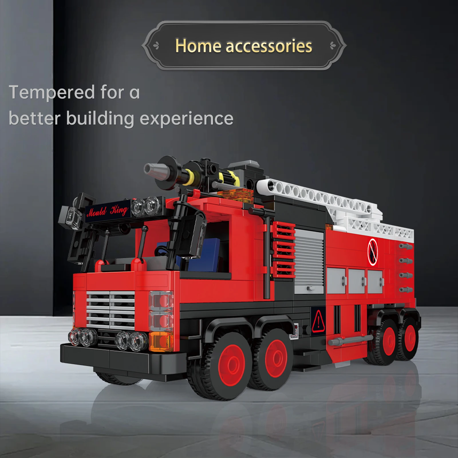 Mould King 24094 Urban Resue Fire Truck Building Blocks Mini World Series Model Room Ornaments Toys Boys Creative Birthday Gifts