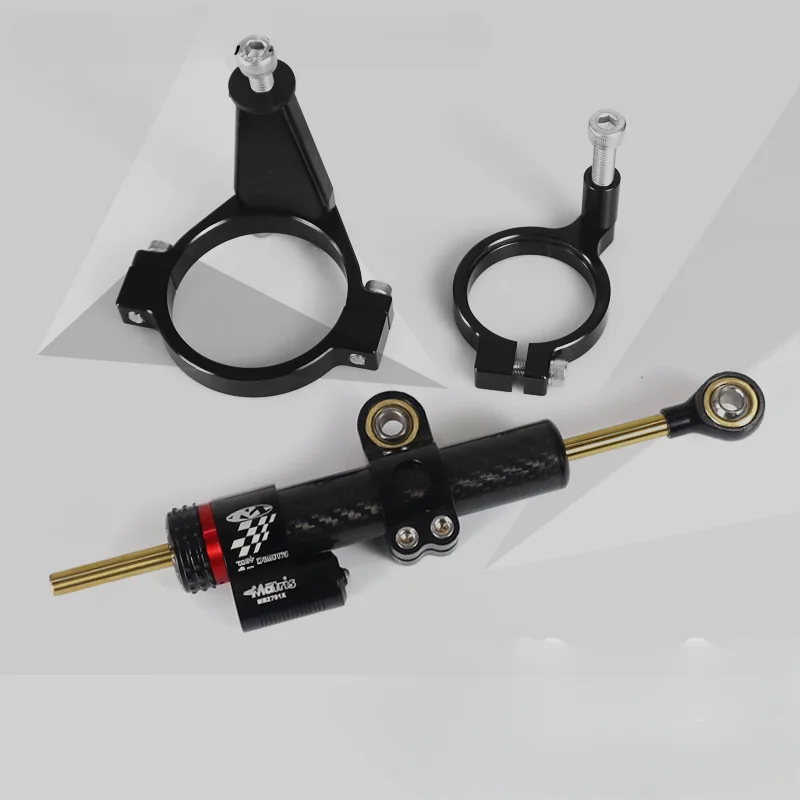 CNC alumínio liga ajustável direção Damper, montagem do estabilizador, ZX-4R ZX4R ZX25R motocicleta acessórios