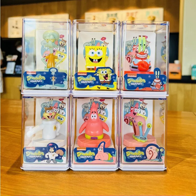 Genuine SpongeBob SquarePants Seal Collector's Mannequin Desktop Model Ornament Cute Toys Children's Holiday Gifts