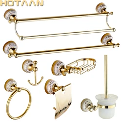 Wall-montado em aço inoxidável Acessórios Do Banheiro Set, Toalheiros de Luxo, Sólido Chrome Hardware Banho, Toalete Brush Holder