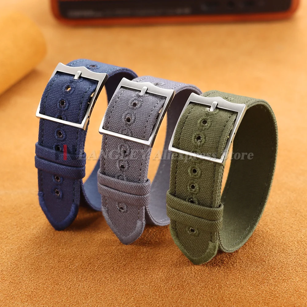 Military Nylon Watch Band for Omega Premium Canvas Army Strap for Seiko 20mm 22mm Fabric Bracelet for Men Women Replacement Belt