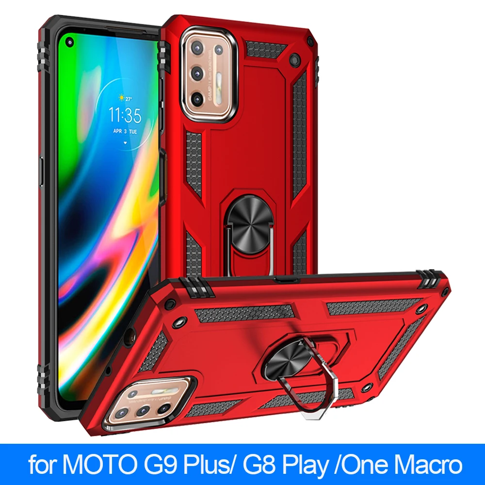 For Motorola Moto G9 Plus G Stylus G6 G7 G8 Play One Action Vision Macro Hyper P40 G8 G9 Power Lite Case Armor Shockproof Cover