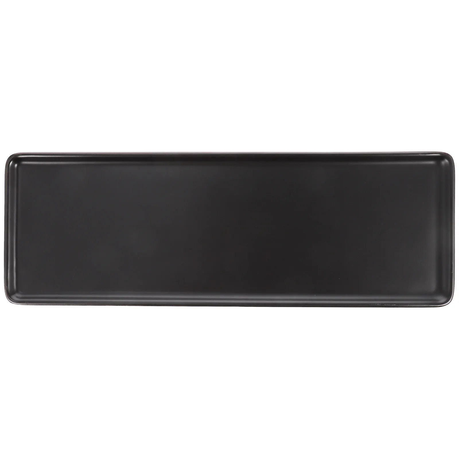 Rectangle Ceramic Tray Smooth Glossy Surface Decorative Vanity Tray for Cosmetics Jewelry Perfume Bottles Bathroom Desktop
