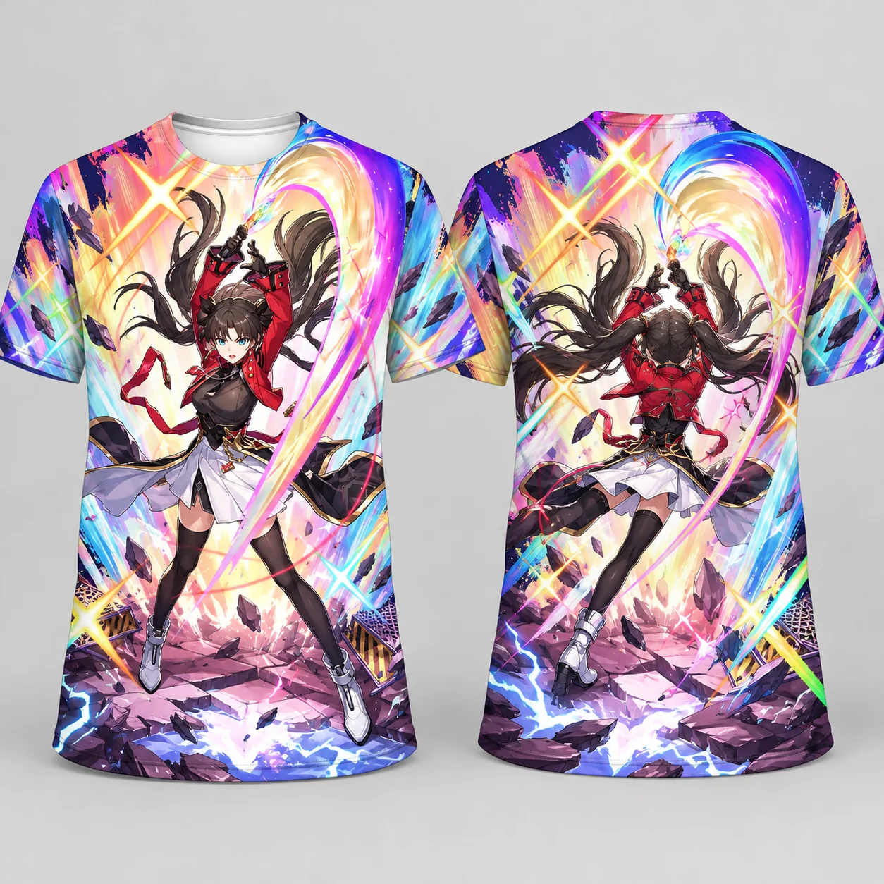 Honkai Star Rail Rin Character All Over Print TShirt, Unisex Casual Streetwear Pullover Sweatshirt