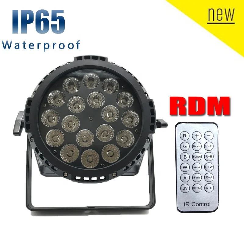 Par 18 IP IR Outdoor LED Spotlight with 6in1 LEDs Waterproof Par Light Slim Par Ip65