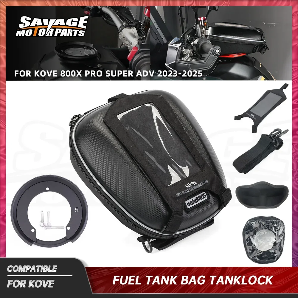 

800X 2025 Tank Bag Luggage For KOVE 800X Pro 800X Super Adventure Motorcycle Navigation Tanklock Bag Waterproof Carrier Handbag