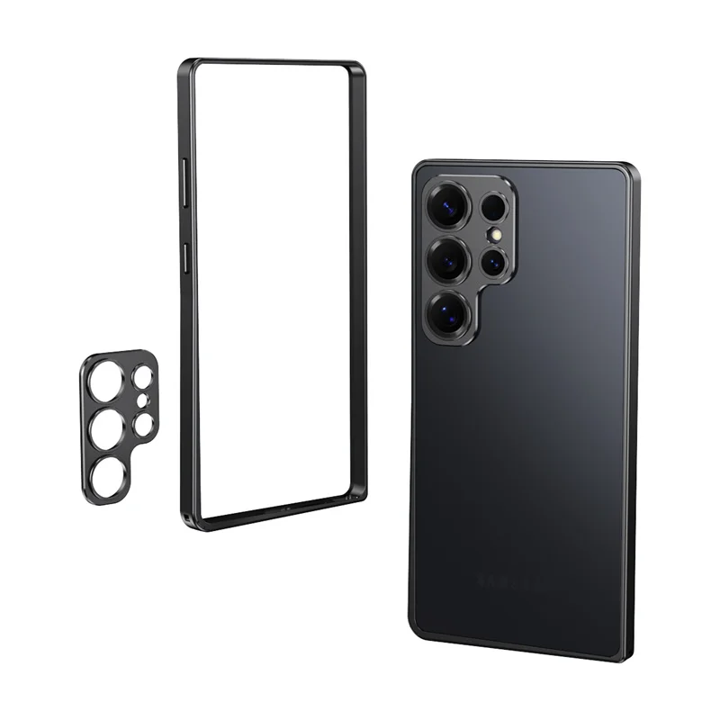 

Aviation Aluminum Alloy Bumper Phone Case For Samsung Galaxy S23 S24 S25 Ultra Plus Metal Frame Lens Protection Shockproof Cover