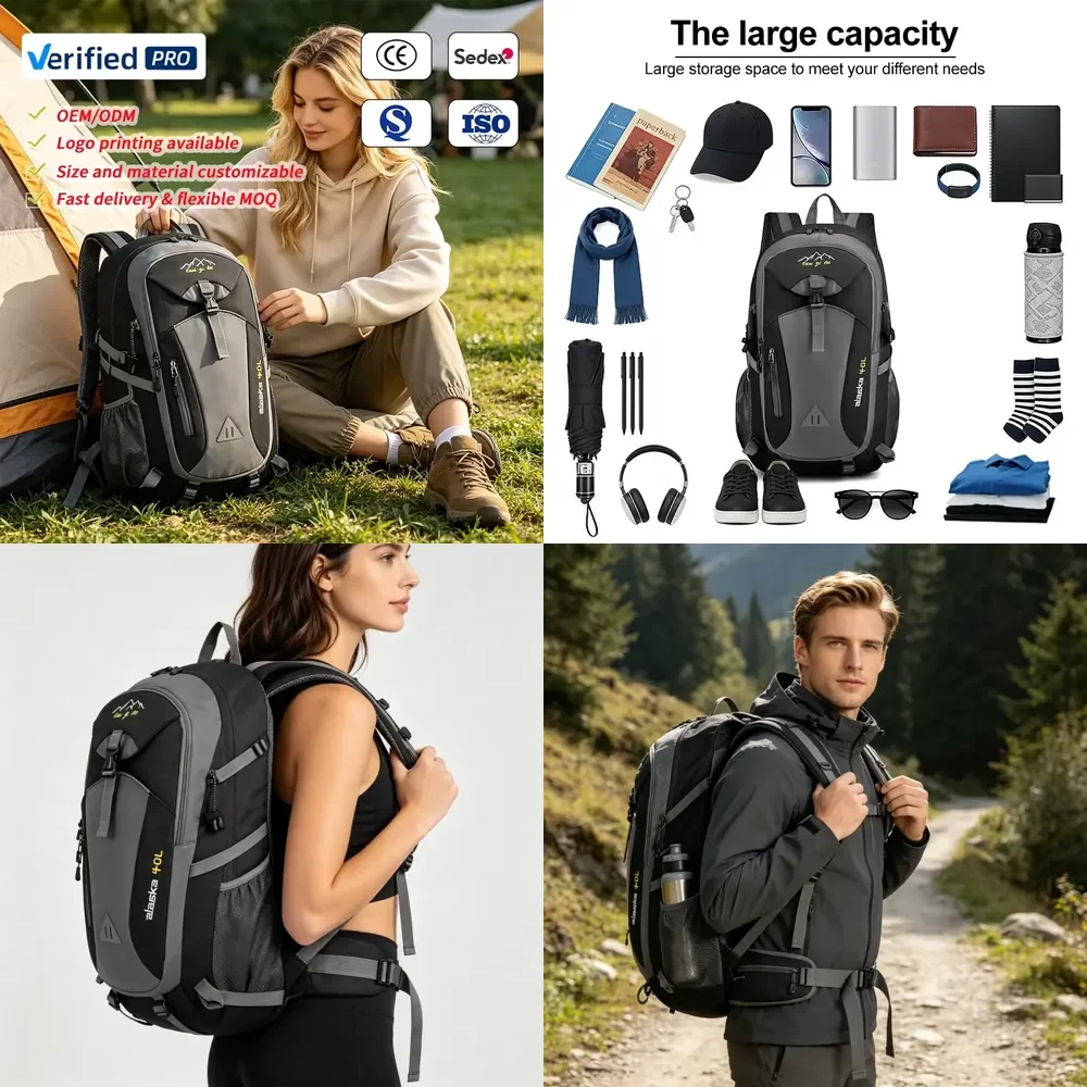 Many In-stock Style Foldable Climbing Backpack Bag Custom logo Vacuume Tactical Gym Multiple Style Smell Proof Hiking