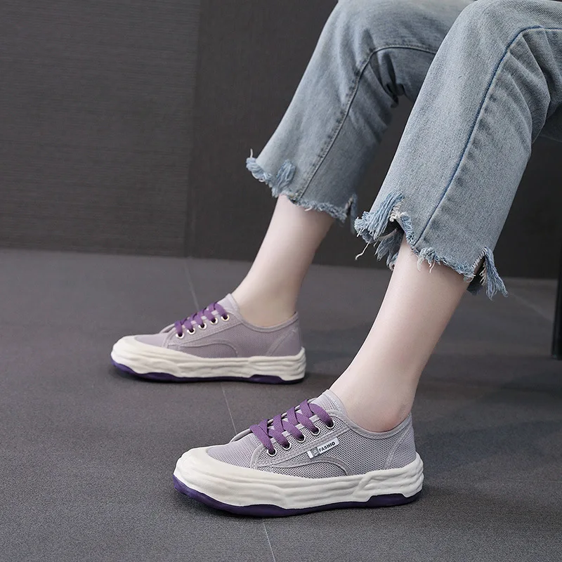 Comemore Casual Mesh Women Shoe Fashion Shallow Sneakers Platform 2024 Comfortable Round Toe Tennis Summer New Breathable Shoes