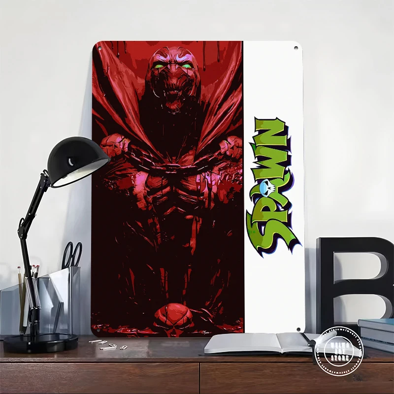 Spawn Graffiti Art Poster Customized Vintage Metal Signs Wall Art Retro Tin Plaque for Home Decorations Living Room Man Cave