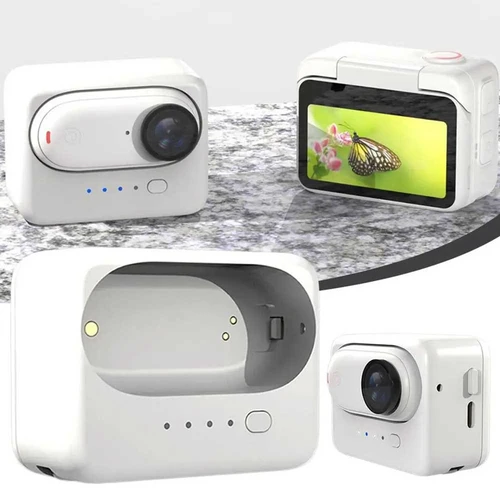 Imagen 2 del producto Caja de carga de batería A25P para Insta360 Go3, caja de almacenamiento de batería portátil de carga rápida de gran capacidad, accesorios para cámara