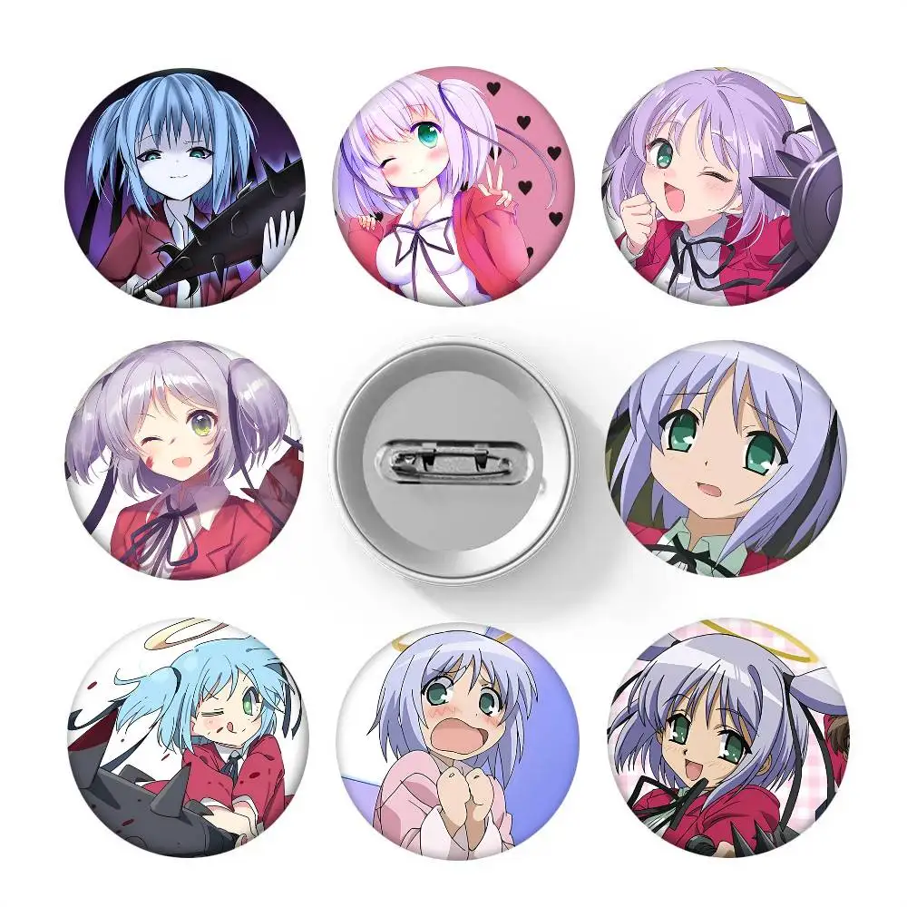 Anime Bludgeoning Angel Dokuro-Chan Rundes Abzeichen Kreative Brosche Kleidung Rucksack Accessoires Anstecknadel