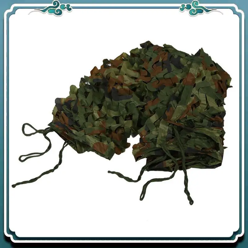 Confiable 4 Uds 1Mx2m 39X78 pulgadas cubierta de red de camuflaje de bosque caza tiro Camping ejército