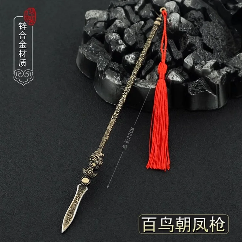 

1/6 22CM Ancient Soldier Miniature Cold Weapons Zhao Yun Long Spear Model Toy Fit 12'' Action Figure Body In Stock