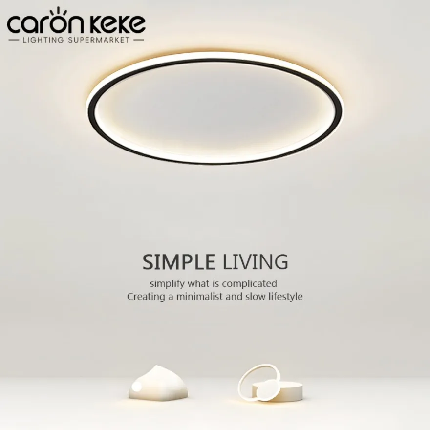 

Nordic LED Ceiling Light with Remote Control Dimmable Living Room Bedroom Balcony Aisle Light Ultra-thin Circular Ceiling Lamp