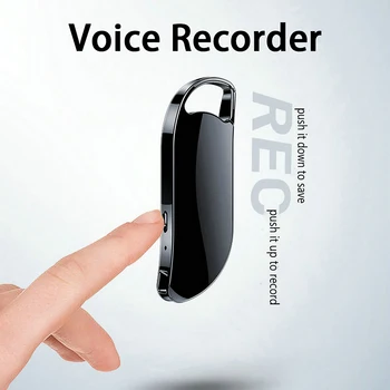 Vandlion V11 128G Digital Mini Voice Activated Recorder 150mAh 1920*1080p HiFi Recording WAV Dictaphone for Meeting Interview