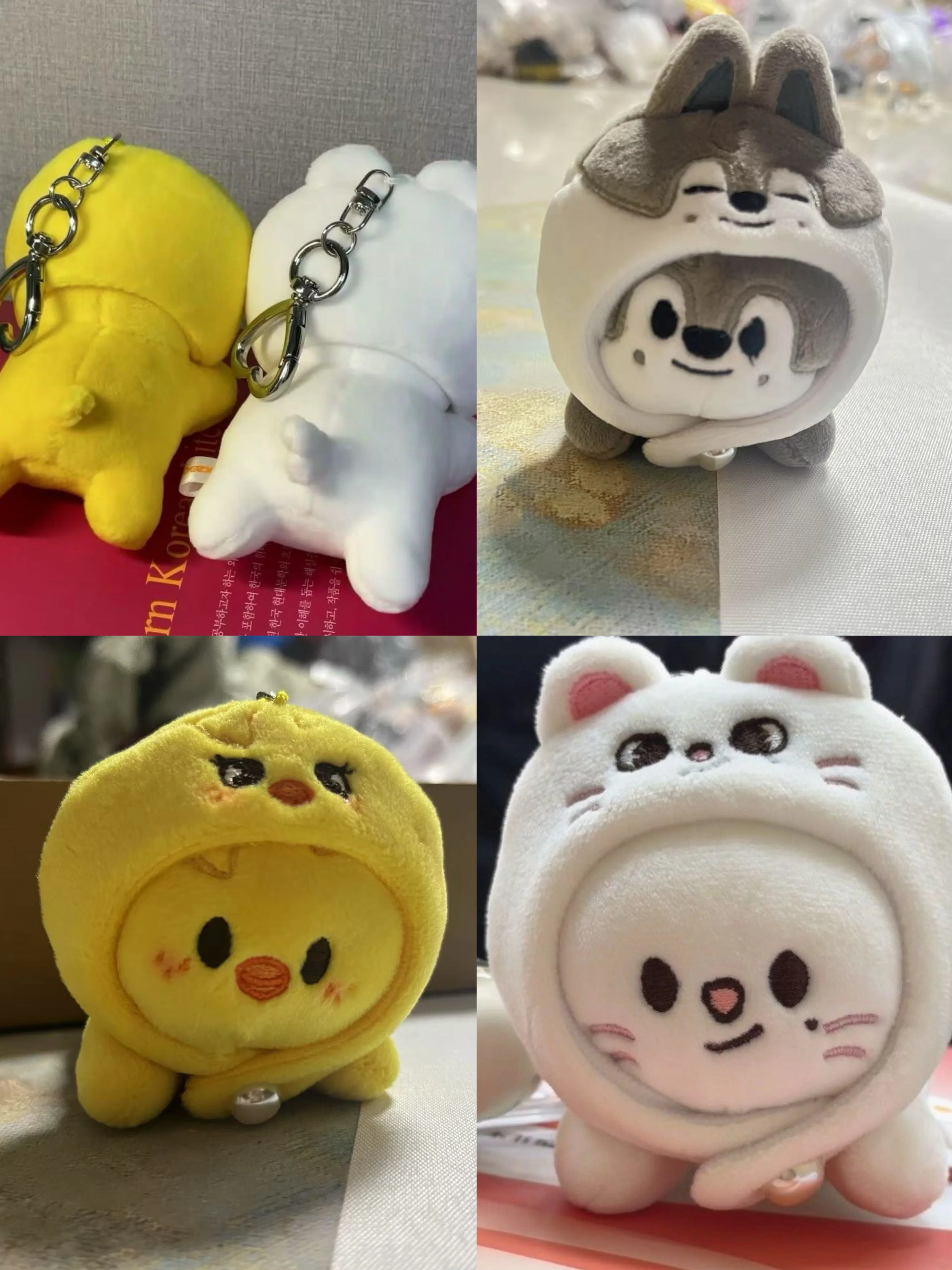 

Новая плюшевая мультяшная кукла SKZOO Stray Kids Party Pose Doll Party Подвеска Fang Can Felix в шляпе Милый брелок вокруг