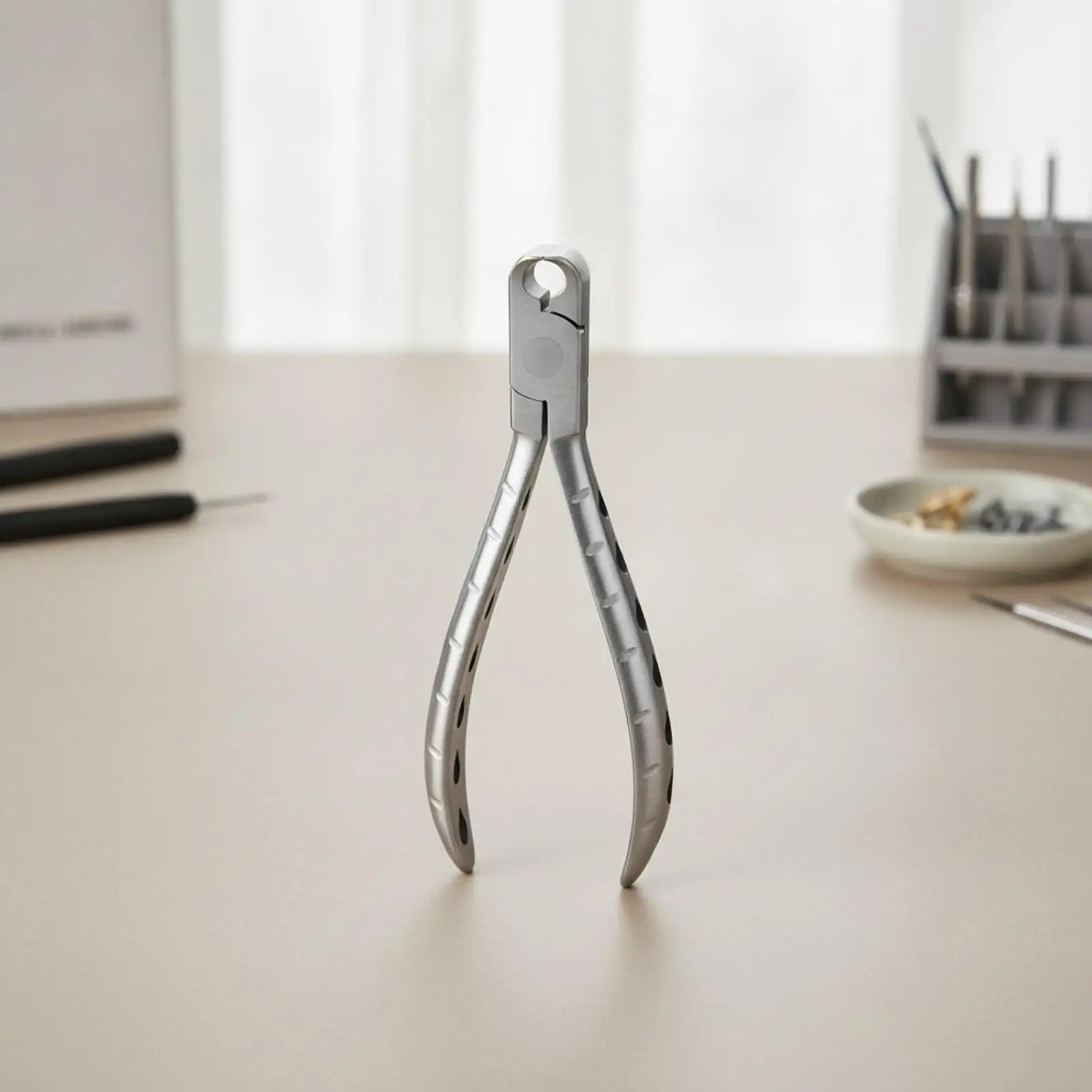 Stainless Steel Pliers for Spectacle Repair Precision Hand Tool with Textured Grip
