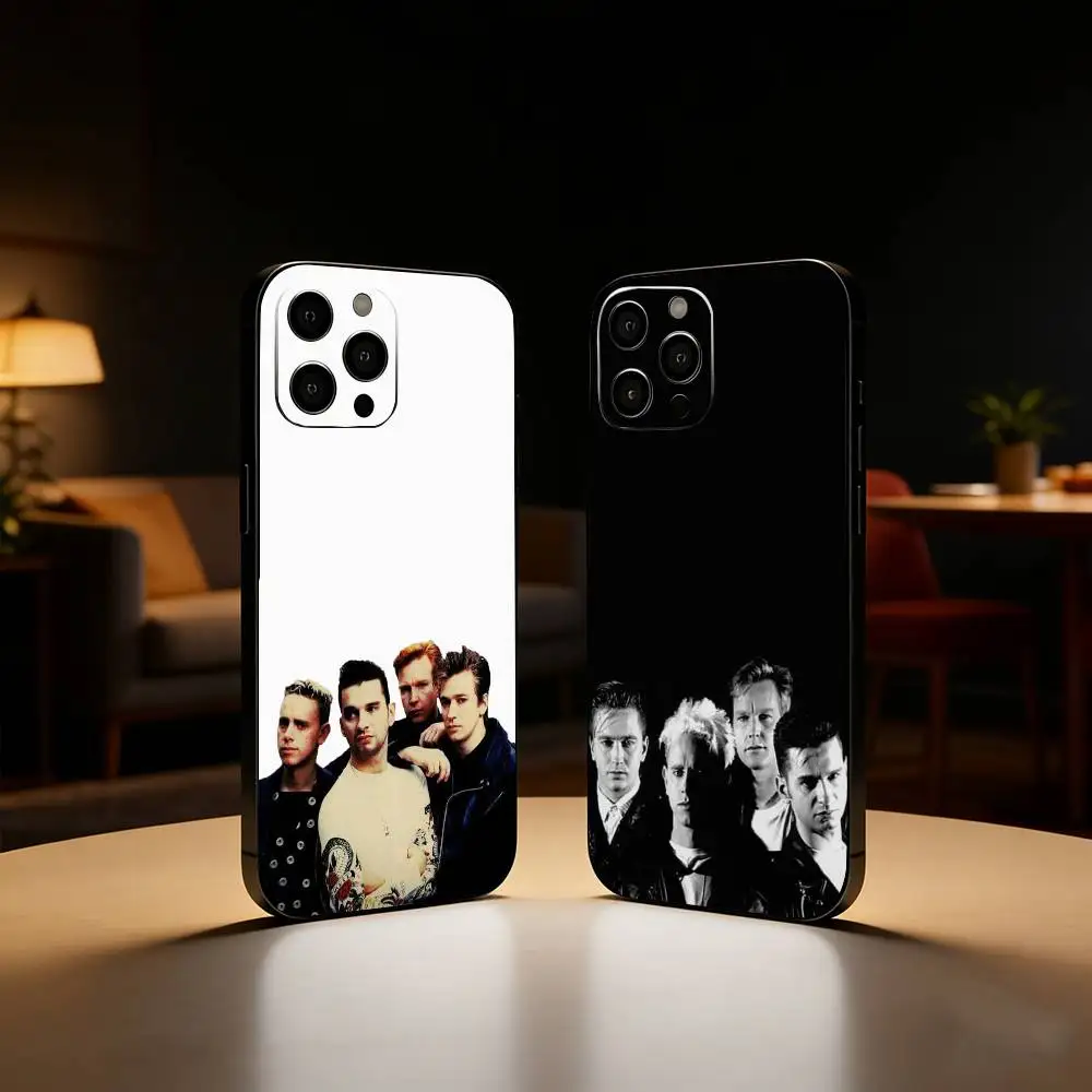 

Band D-Depeches M-Modes Phone Case For iPhone17,16,15,14,13,12 Plus,Max Soft Silicone Black Cover