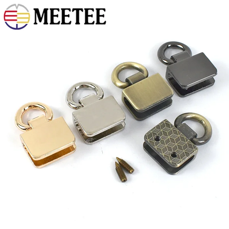 2/4/10 pz Meetee metallo O D anelli borsa Clip laterale fibbie borsa cinturino chiusura catena gancio appeso Hardware fai da te accessori in pelle