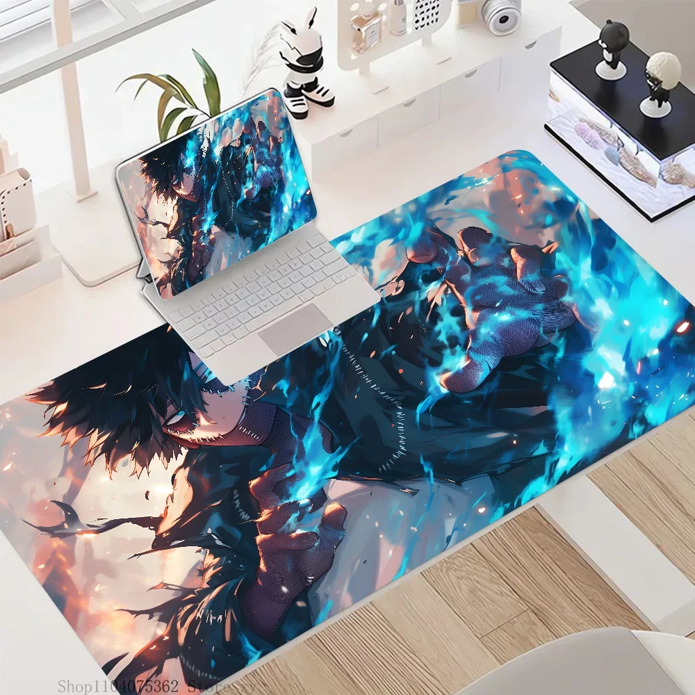 Anime Dabi My Hero Academia Mousepad Large Keyboard Desk Mat Gaming Mouse Pad LockEdge Non-slip Mat