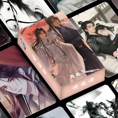 55 Pcs/Box Anime Qiang Jin Jiu Shen Zechuan & Xiao Chiye Holographic Lomo Cards Laser Photo Collection Gift for Fans