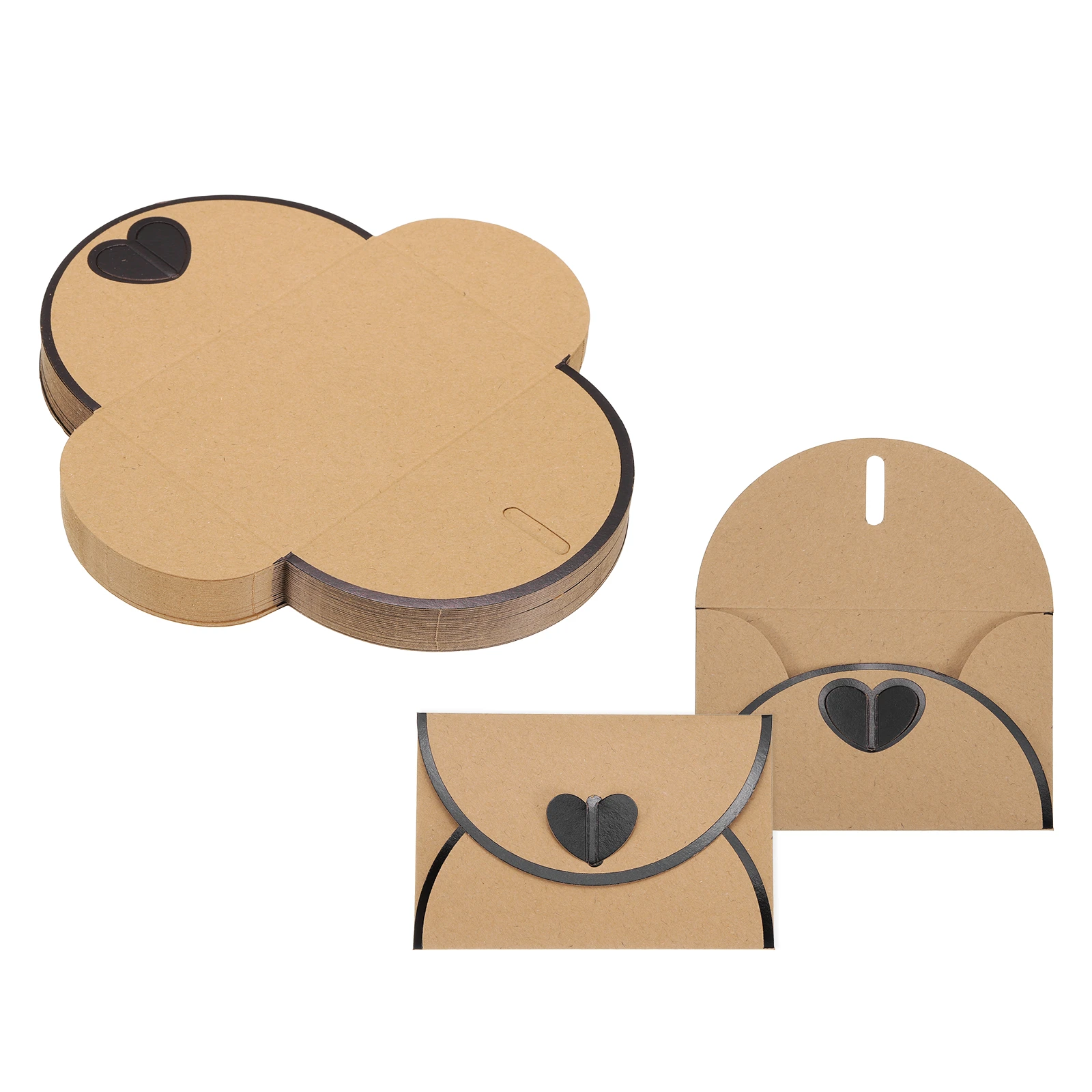 50Pcs Kraft Paper Gift Card Envelopes 4x2.8