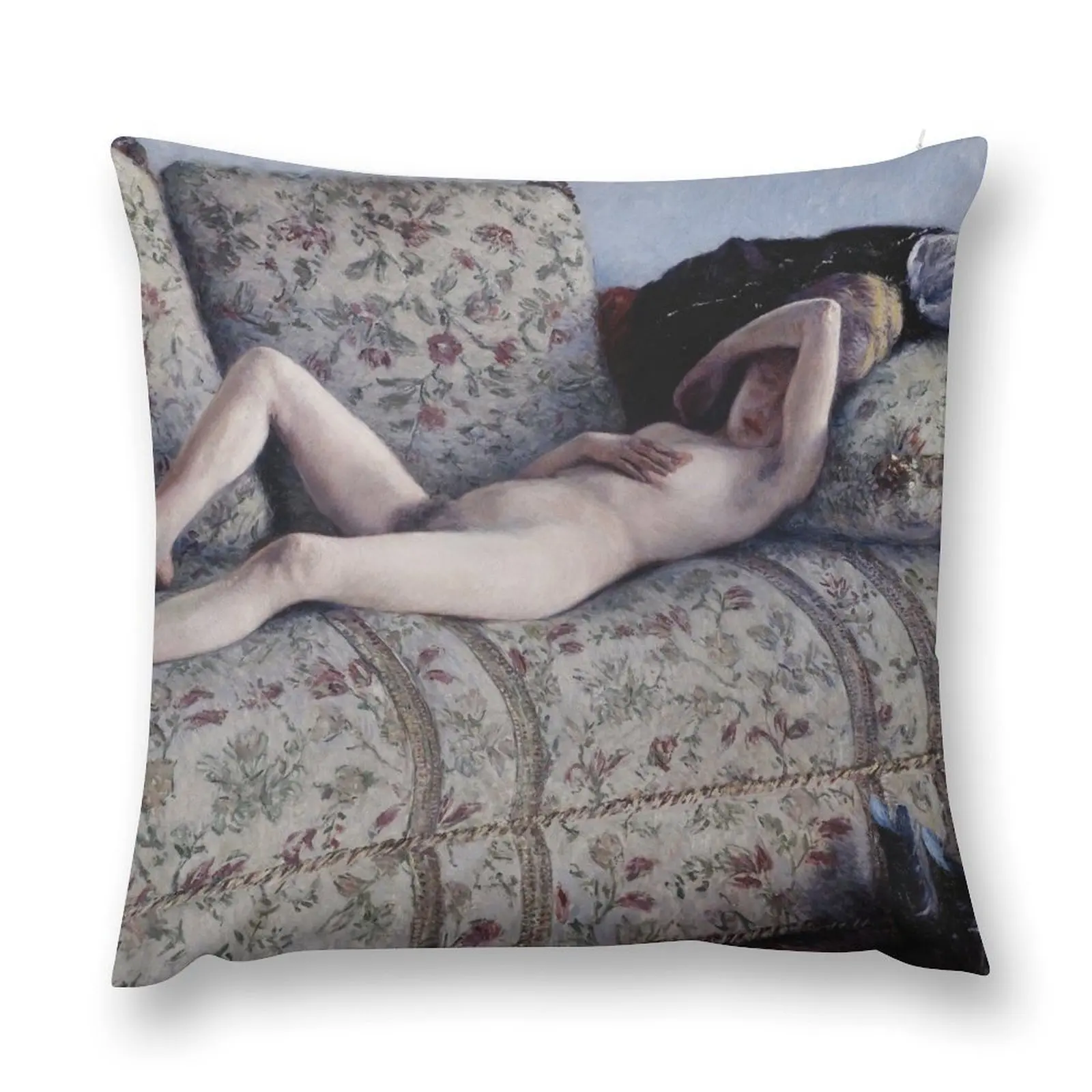 

Gustave Caillebotte - Nude On A Couch 1880 Throw Pillow Custom Cushion pillow