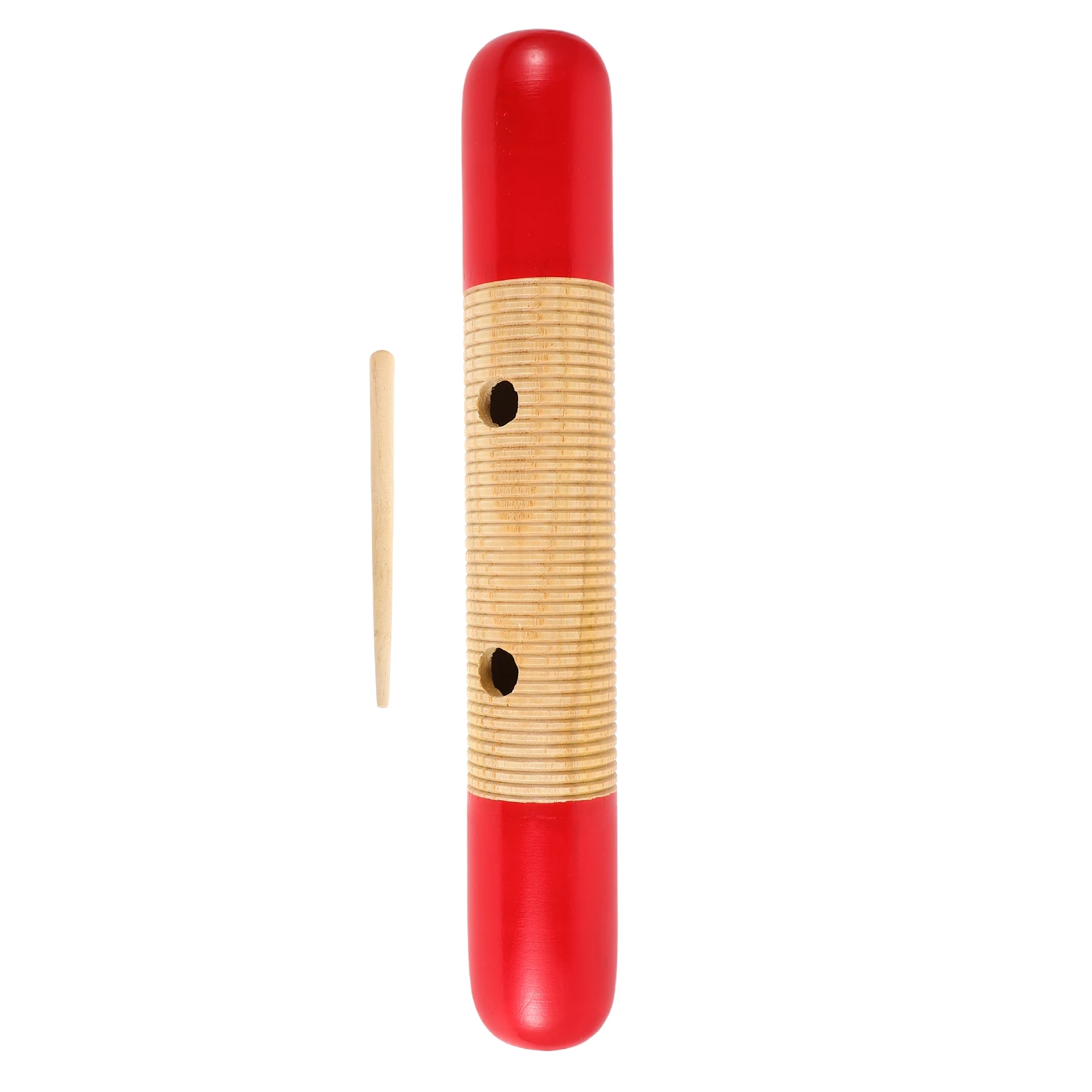 

Colorful Fish Guiro Children Musical Percussion Instrument Toys Kids Educational Fun Rhythm Wooden Class Beginner Handheld Style