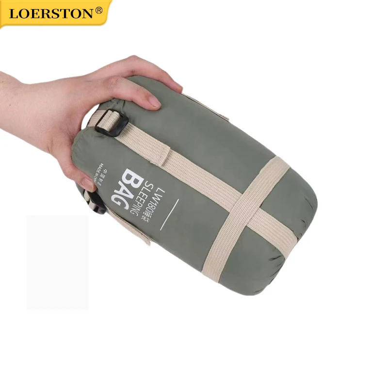 Saco de Dormir Compacto para Camping ao Ar Livre, Ultra Leve, Lavável, Isolante de Algodão, Resistente à Sujeira, Portátil e Impermeável