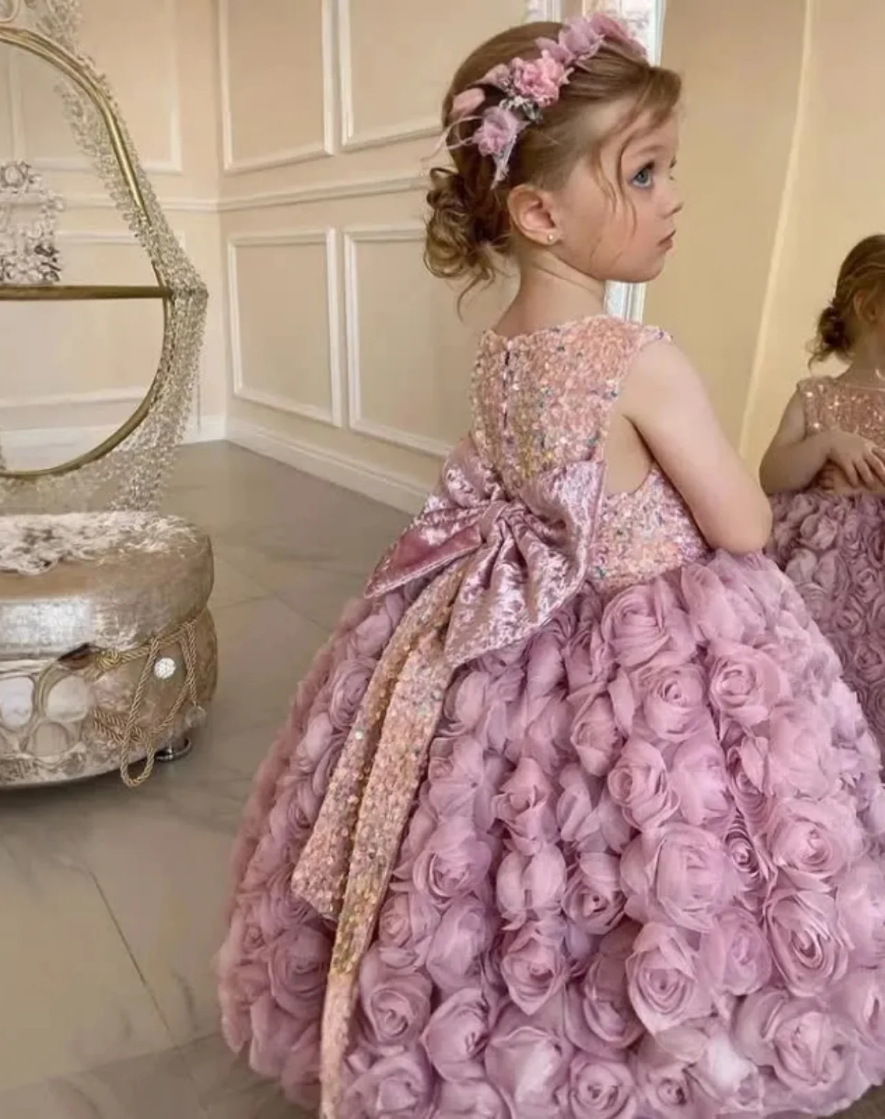 2026 New Girls Princess Dress Children Piano Performance Gown Kids Model Pageant Party Outfit Formal Celebration Elegant Clothes