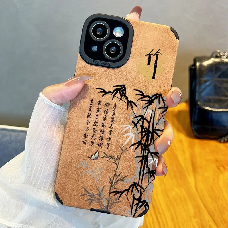 아이폰 13 프로맥스 중국 스타일 휴대폰 케이스, 14 풀 패키지, 12 대나무 11 낙하 방지 미니 15 플러스, 신제품