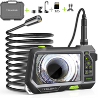 TESLONG NTS500 5.0 Inch IPS Screen HD 1080p Autofocus Industrial Endoscope Pipe Inspection Camera Car Borescope