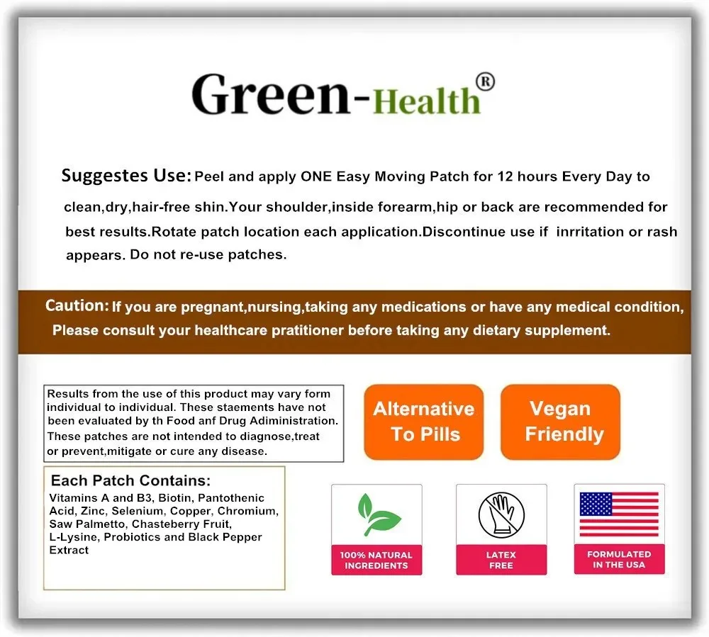 30 Patches Skin Vitamins Transdermal Patches For Oily Skin, Breakouts And Zits, Detox Cleanse image 4