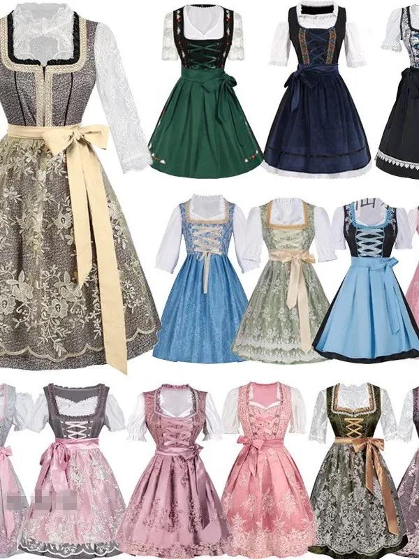 

Пивной фестиваль, одежда для пар, национальный костюм Sle Dr, костюм горничной, одежда для выступлений на Хэллоуин, женский традиционный костюм