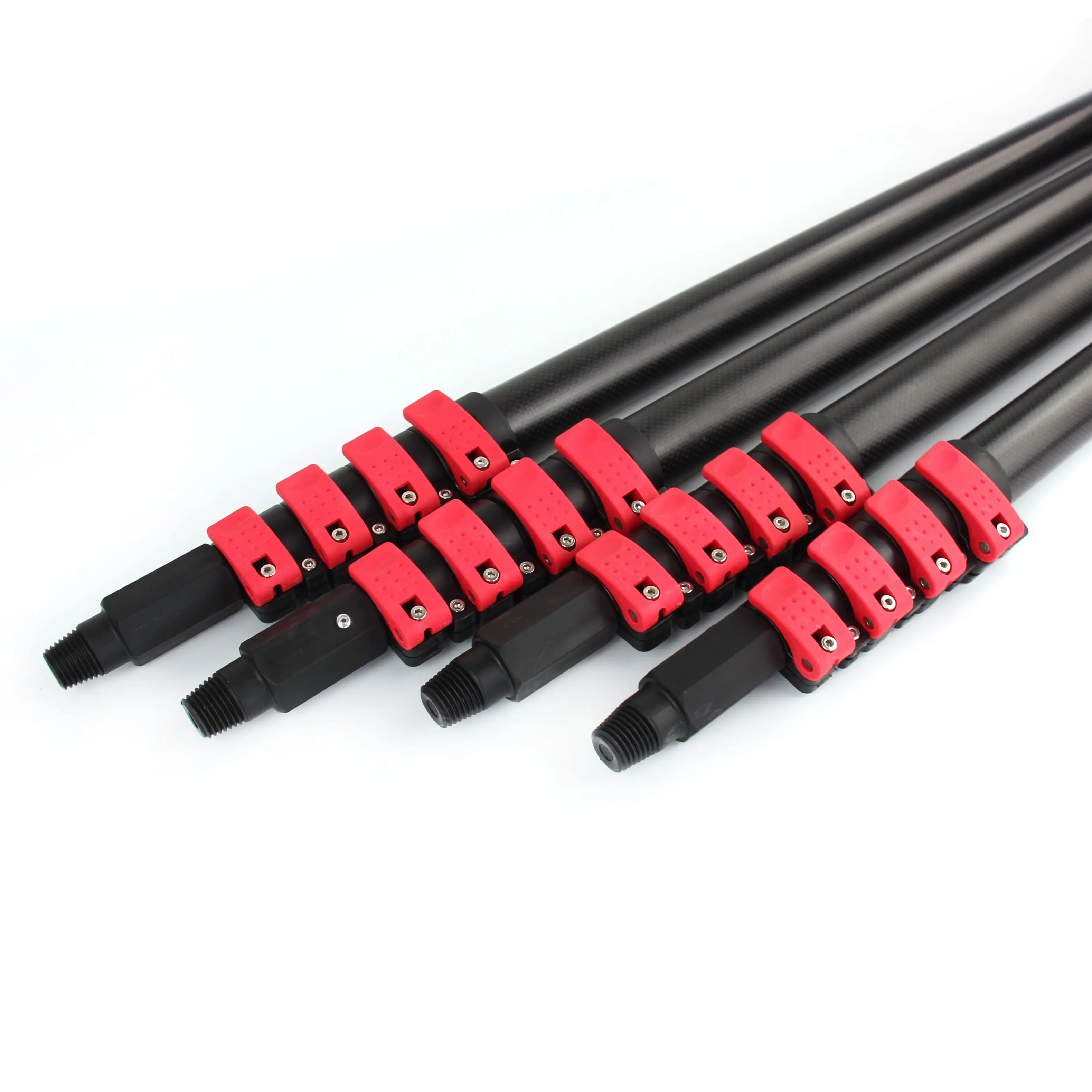 3K 100% 카본 파이버 텔레스코픽 폴 메탈 창문 청소 도구