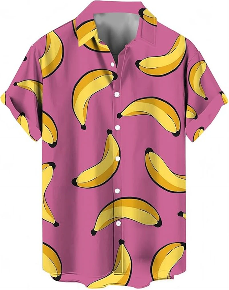 

2026 Fashion Men's Shirts Funny Pattern Women Short Sleeve Hawaiian Shirt Summer Casual Stylish Beach Party Print Vacation Tops