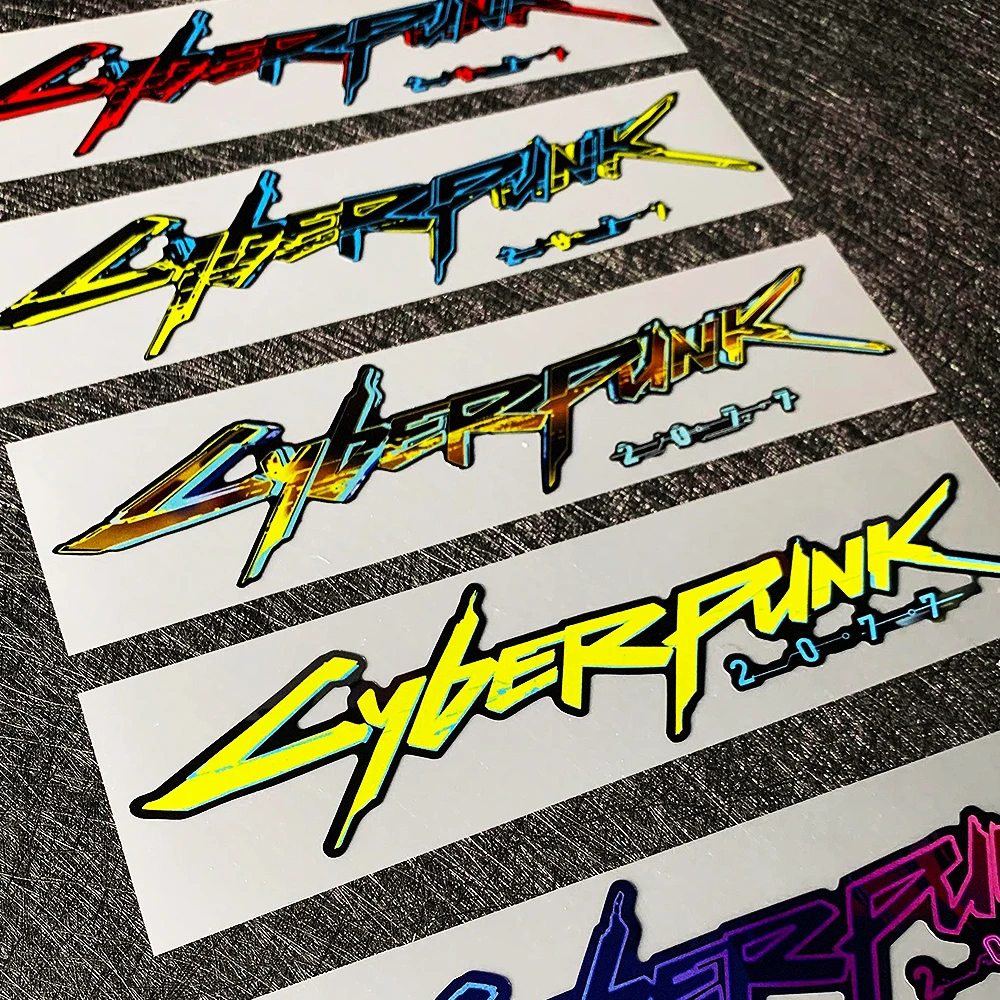 Cyberpunk2077 2077cyberpunk Reflective Sticker Car Body Windshield Decoration Sticker Waterproof Scratch Stickers