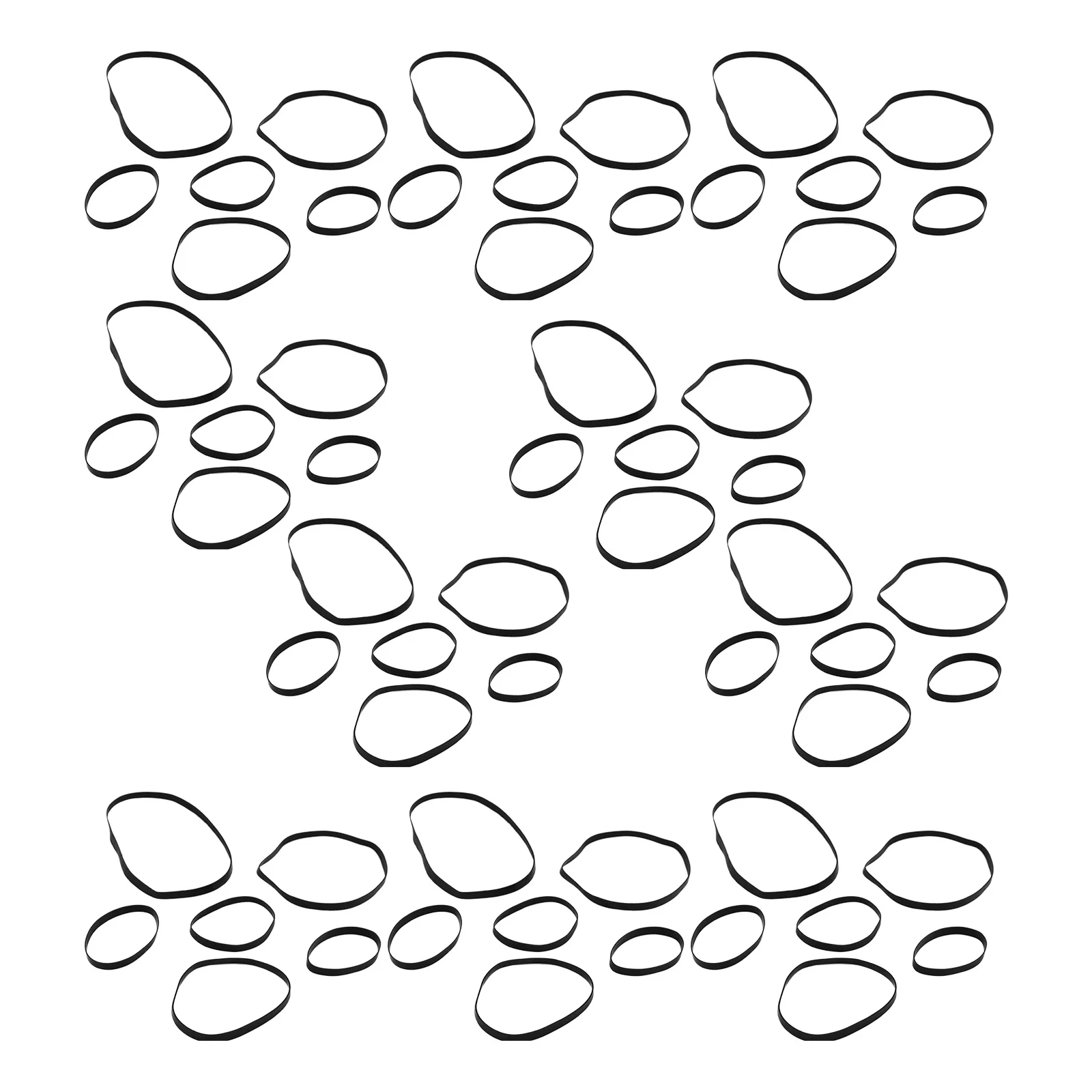 أحزمة مطاطية مربعة مشتركة 4-13.5 سنتيمتر لإصلاح آلة التسجيل حزام قوي مضاد للتشوه لمحرك الفيديو والأقراص المضادة للتشوه #2