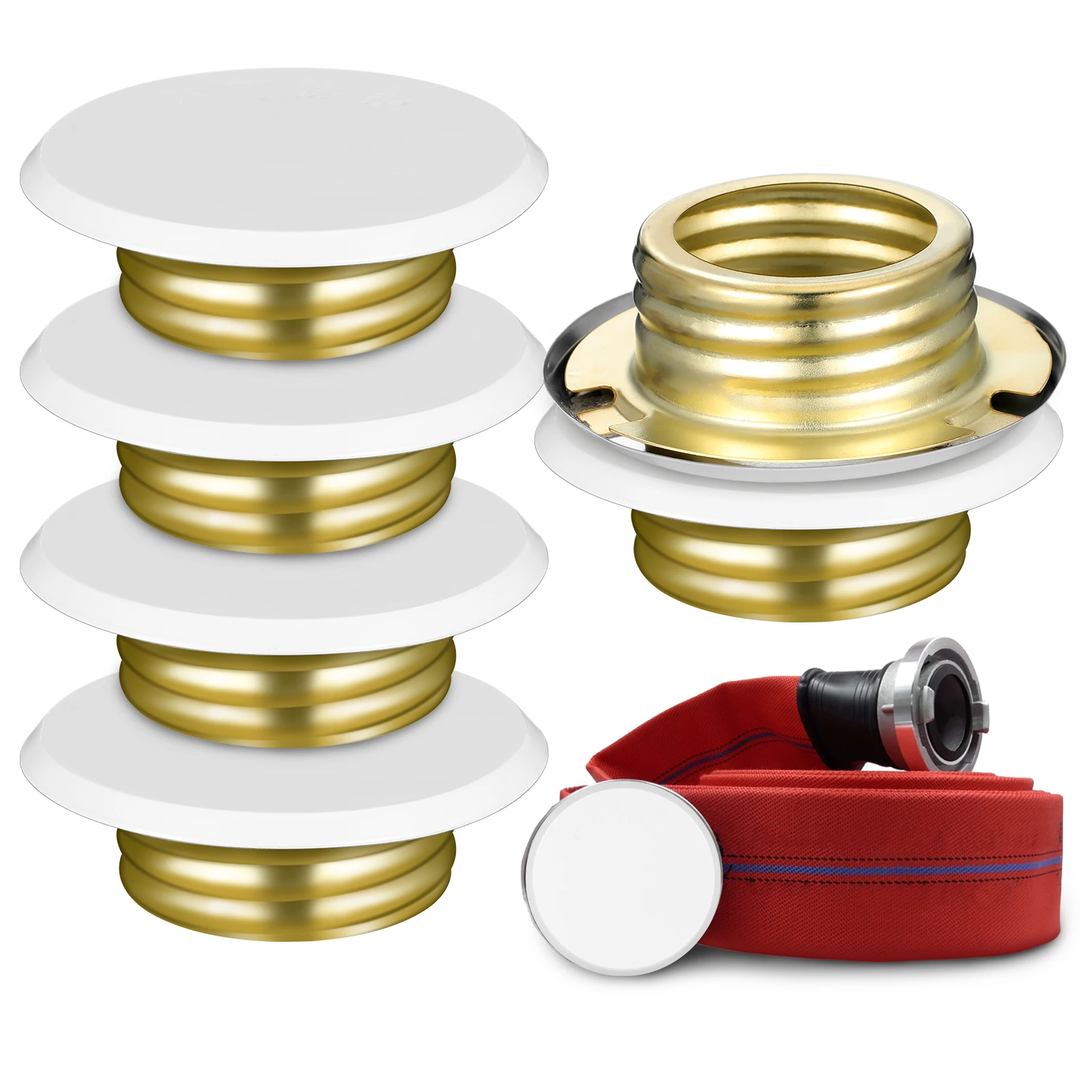 6pcs Head Concealed Guard Covers For Ceiling Durable Iron Ceiling Plates Residential Commercial Use Fire Protection Covers