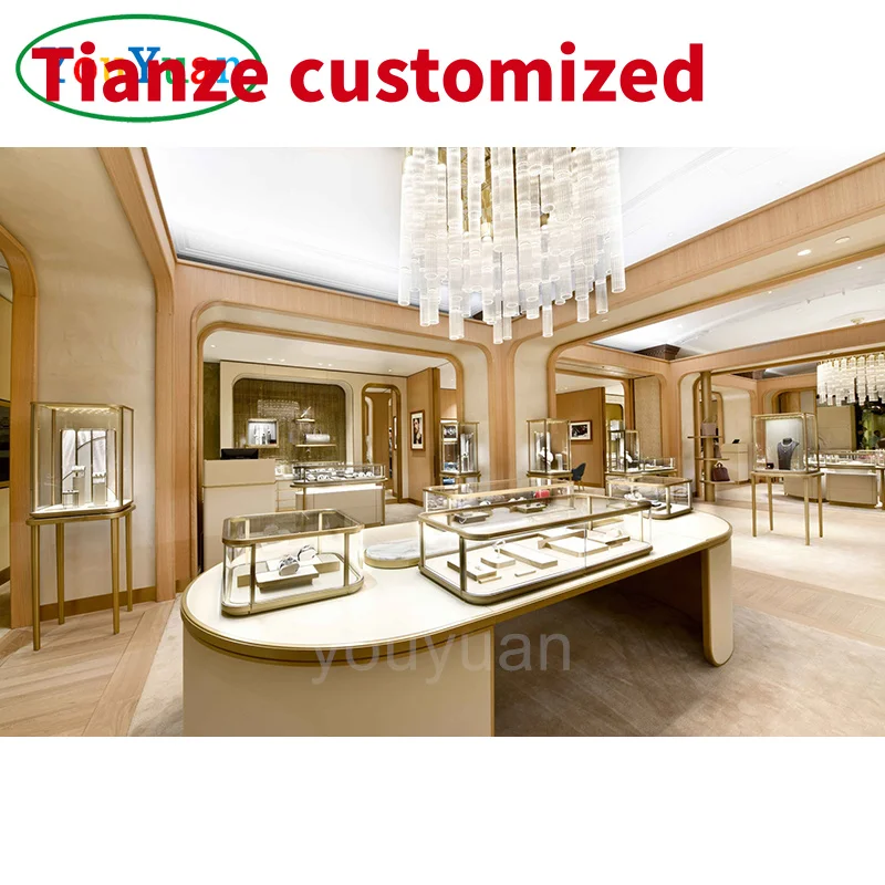 

(Customized) Used watch kiosk mall jewelry display showcase jewelry wall display jewellery shop interior design ideas