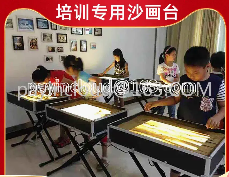 Sand Painting Table New Style Children's Color Sand Handmade Adult Professional Performance Table Box Machine Puzzle Kino