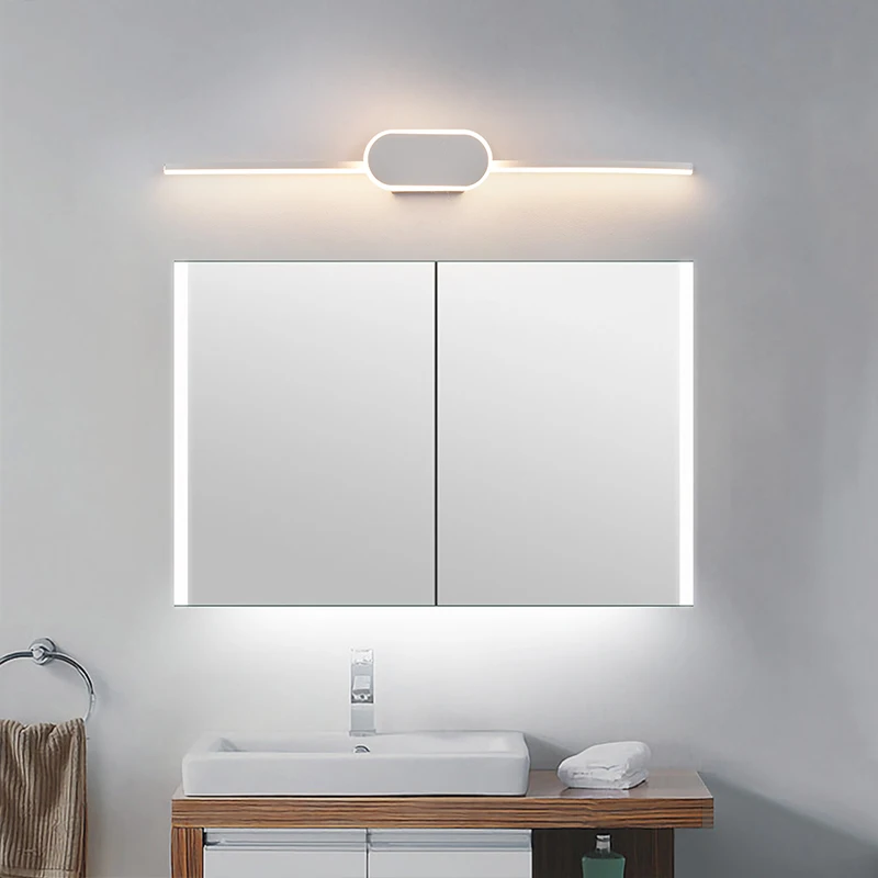 Modern LED Mirror Lights Bathroom Wall Lamps Minimalist Toilet Makeup Bedroom Light Fixtures Extend Wall Sconce Vanity Light