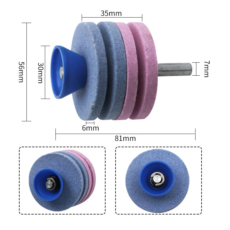Fastest Knife Sharpener Blade Universal Grinding Rotary Drill Cutter Lawnmower Knife Sharpener Grinding Drill Cuts Blade Tools
