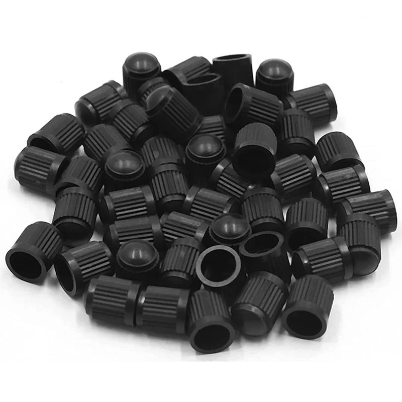 

50Pcs Tubeless Car Tire Valve Stem Caps Tyre Wheel Stem Air Valve Caps Car Bicycle Wheel Tires Dustproof Cap Auto Accessoires