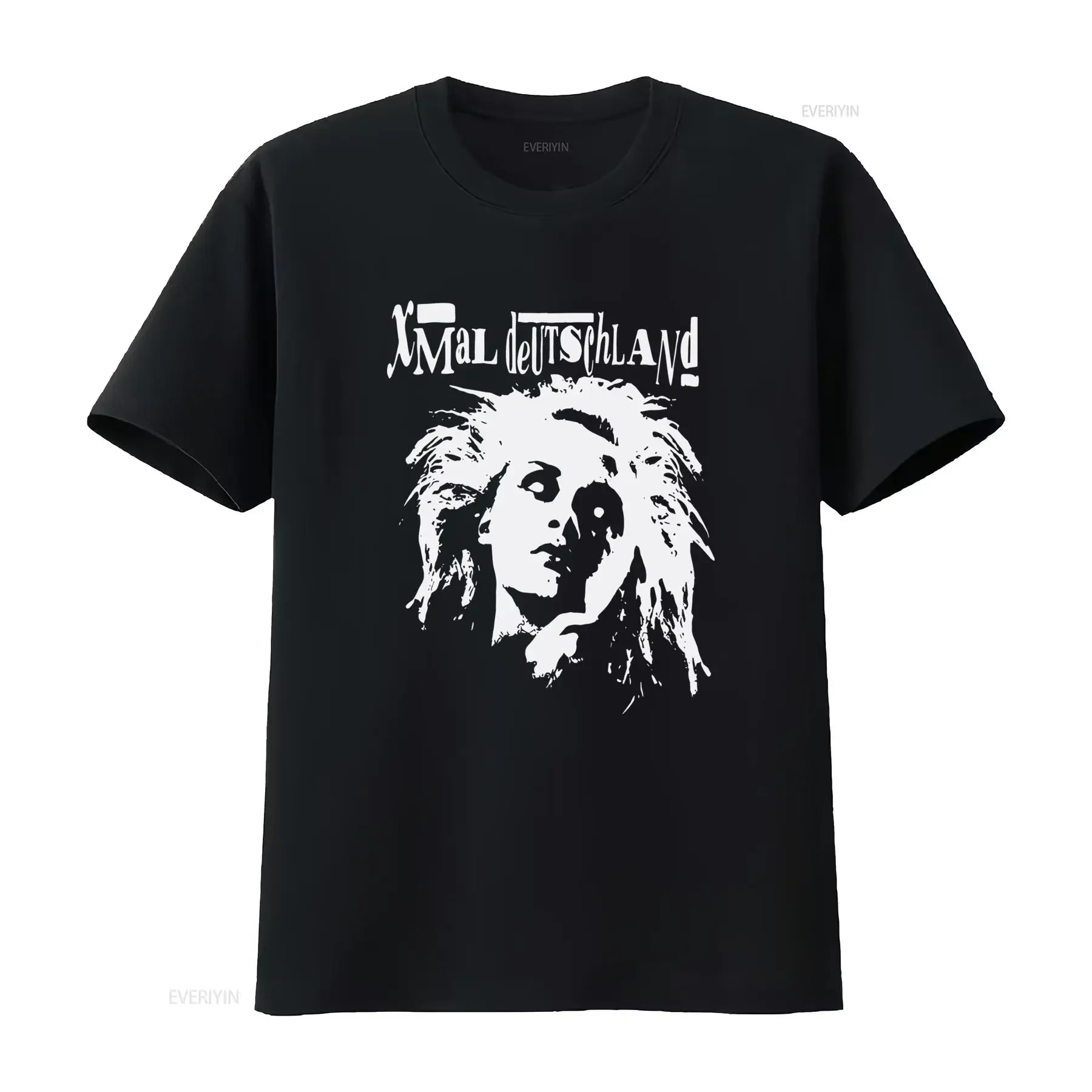 NWT Xmal Deutschland German Gothic Rock Music T-Shirt, langes oder Vintage-Washed-Top für den Alltag, Unisex, leicht