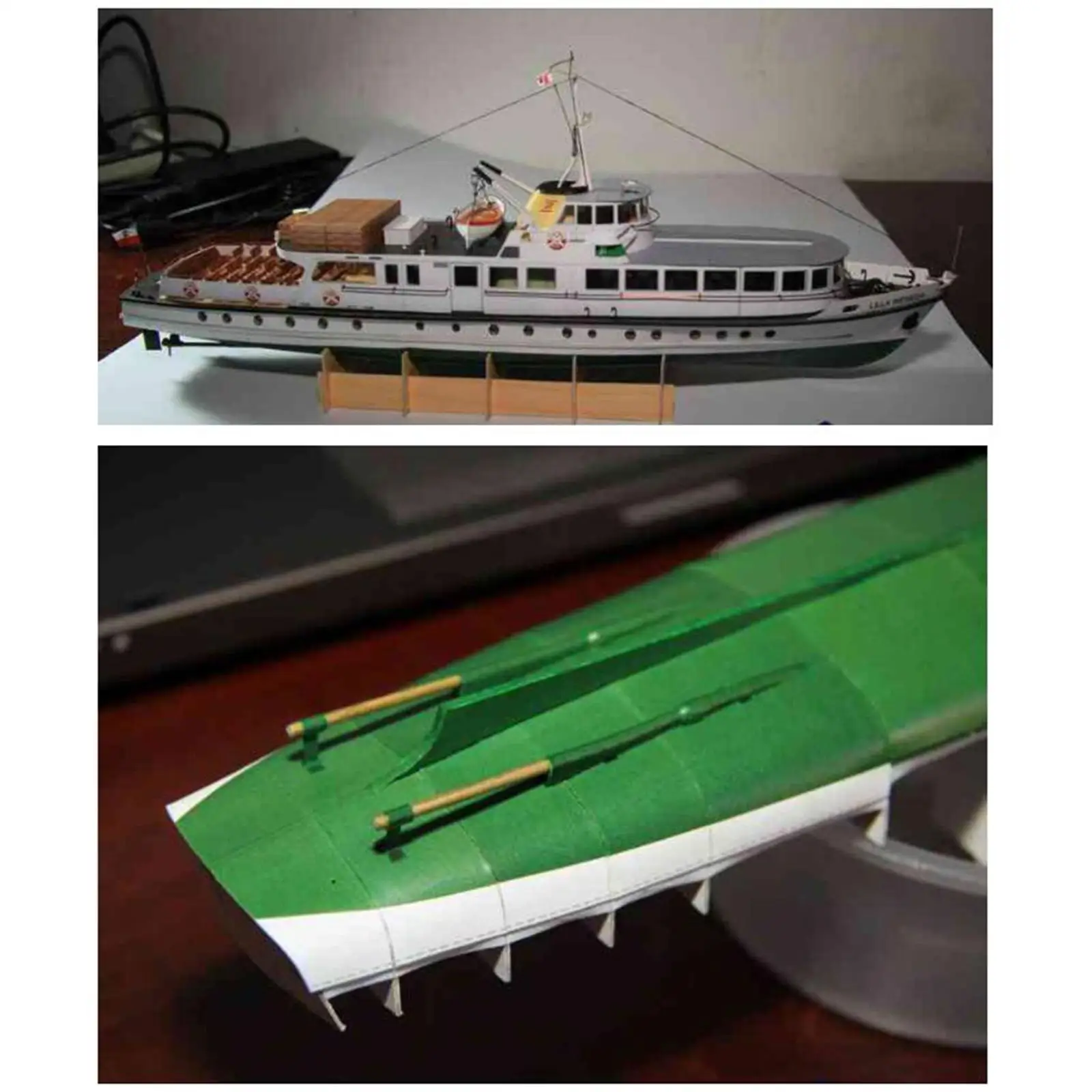 1/100 Lilla Weneda Coast Ferry Boat Model Kit Education Game Papercraft Toy for Kids Adults Collectables Room Decoration